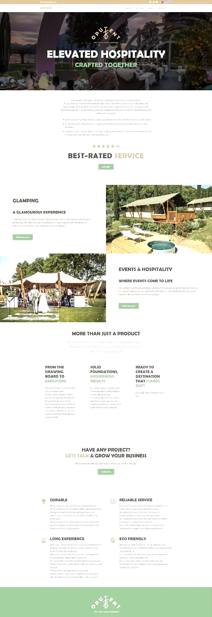 Website Oputent — gemaakt door Lowtone Den Haag